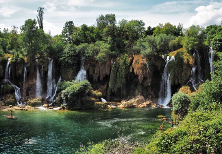 The nature beauty of Krka Falls, Croatia.