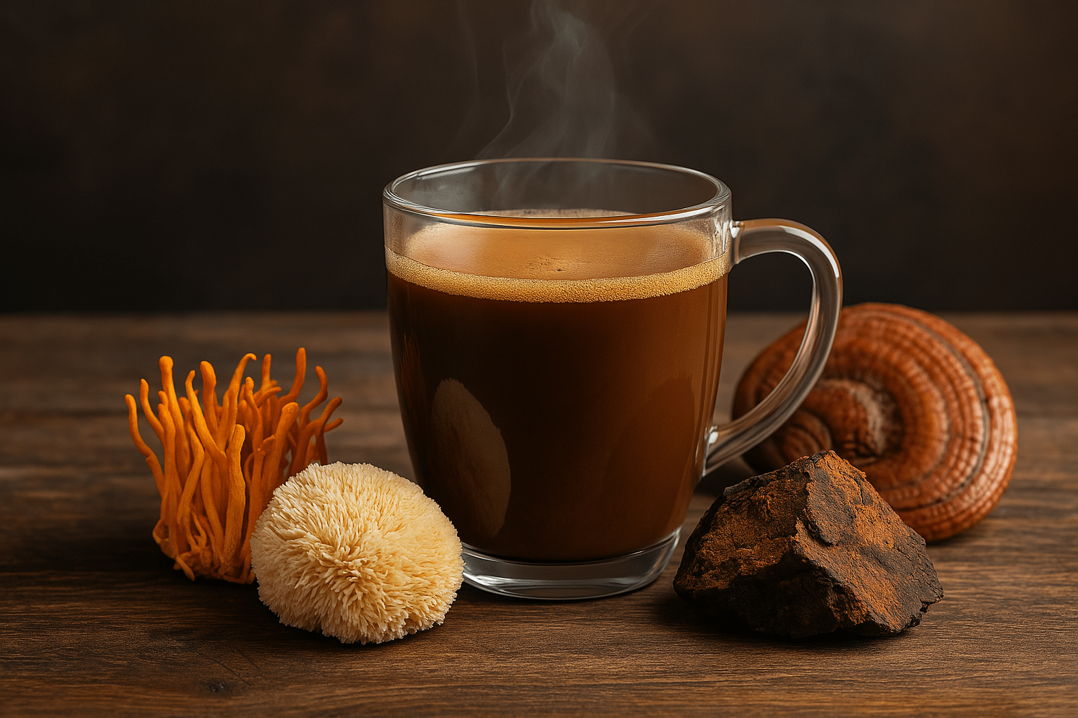 Medicinal mushroom coffee