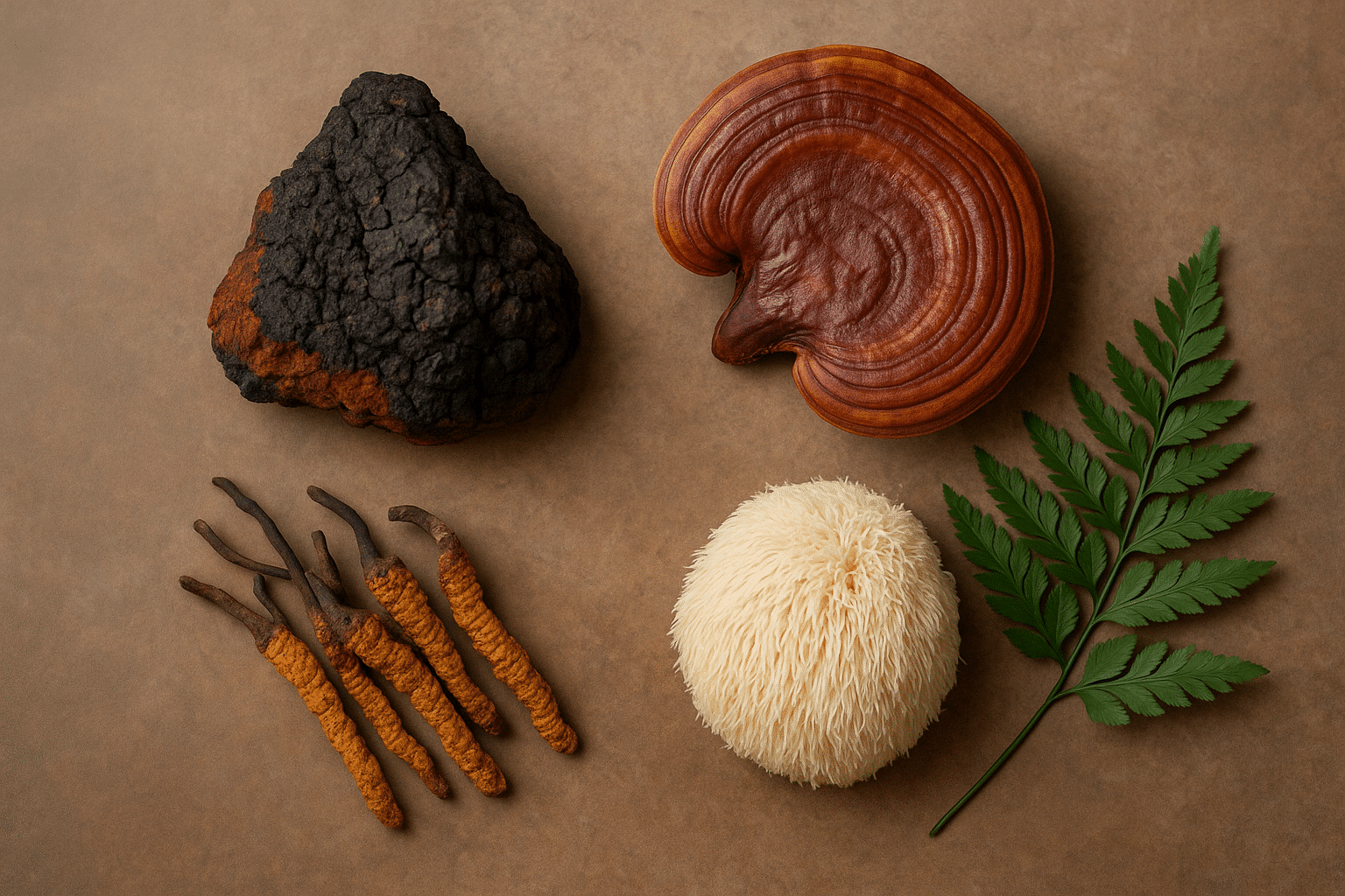 top 4  medicinal mushrooms