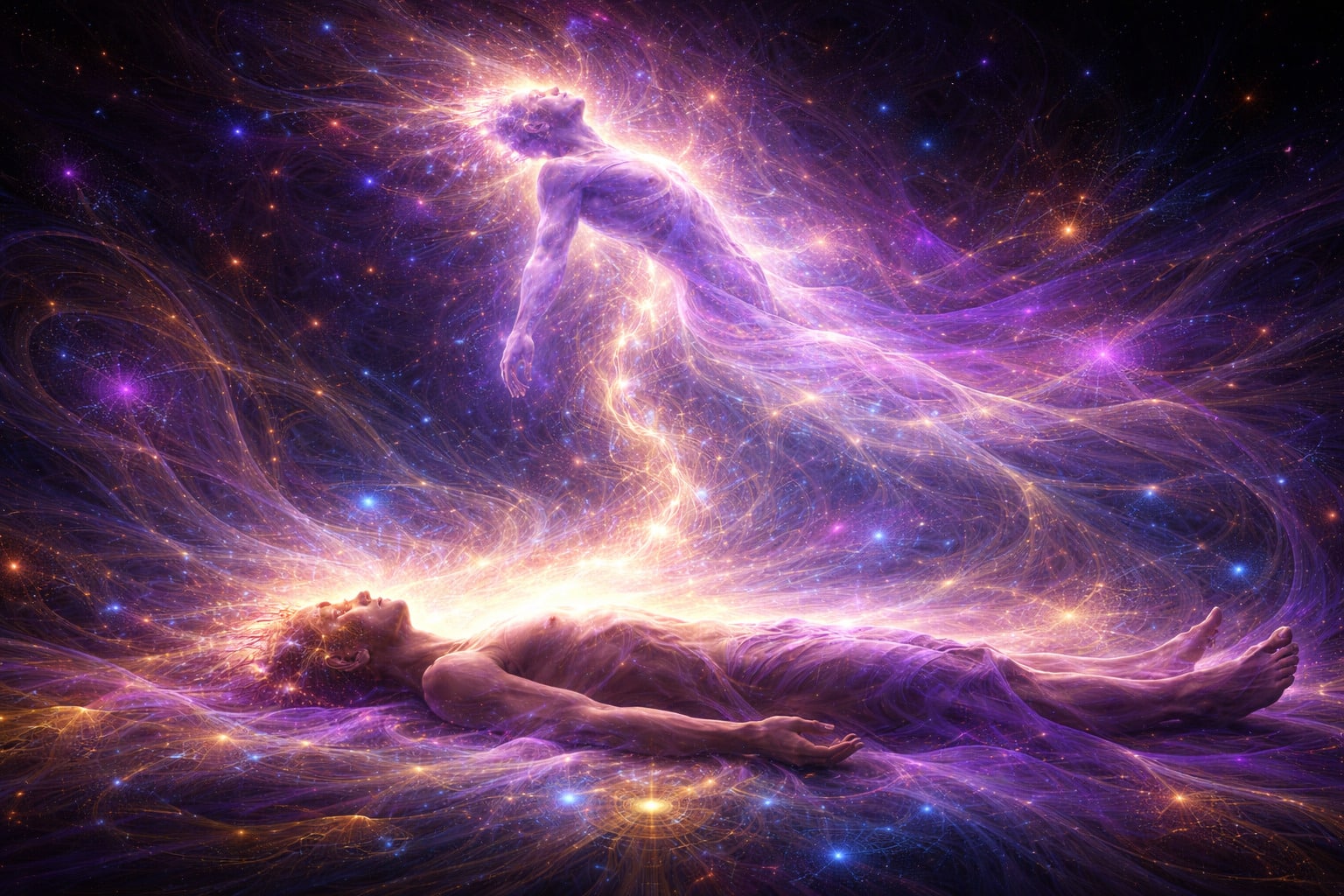 ziel vertrekt uit lichaam